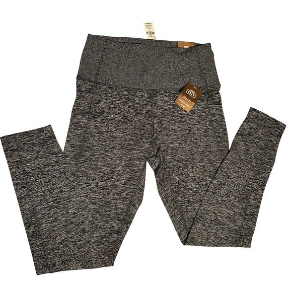 NEW Victorias Secret Pink THE COZY High Waisted Black Heather Leggings M Soft - Picture 1 of 6